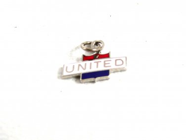 1960's Red White Blue United Enameled Charm 61814