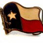 Vintage Gold Tone State of Texas Flag Eagle Belt Buckle