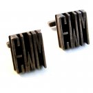 Vintage Sterling Silver Initials E. W. M. Cufflinks