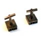 Vintage Sterling Silver Initials E. W. M. Cufflinks