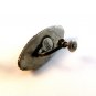 Vintage Mexican Silver & Green Jade or Onyx Screw Back Earrings