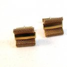 Vintage Swank Gold Tone Wrap Around Cufflinks