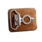 Vintage Wood Skoal Chewing Tobacco Belt Buckle