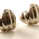 Vintage Taxco Mexican Sterling Silver Heart Earrings