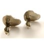 Vintage Taxco Mexican Sterling Silver Heart Earrings