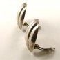 Vintage Taxco Mexican Sterling Silver Heart Earrings