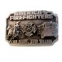 Vintage 1983 America's Firefighters Ever Ready Ever Willing Belt Buckle