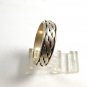 Mans Sterling Silver Spinner / Worry Band Ring Size 14
