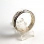 Mans Sterling Silver Spinner / Worry Band Ring Size 14