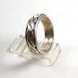Mans Sterling Silver Spinner / Worry Band Ring Size 14