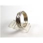 Mans Sterling Silver Spinner / Worry Band Ring Size 14