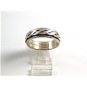 Mans Sterling Silver Spinner / Worry Band Ring Size 14
