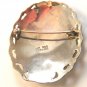 Vintage Siam Sterling Black Niello Enamel Dancer Brooch de