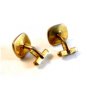 Vintage Gold Tone & Moon Stone Cufflinks