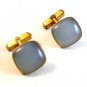 Vintage Gold Tone & Moon Stone Cufflinks