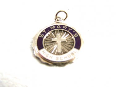 1960's St. Marys High School Enamel Charm 61814