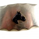Cowboy Horse Head Nickle Silver Hand Polished Belt Buckle No. 2 5214