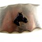 Cowboy Horse Head Nickle Silver Hand Polished Belt Buckle No. 2 5214
