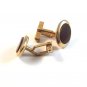 Vintage Gold Tone & Red Cufflinks by Swank
