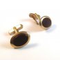Vintage Gold Tone & Red Cufflinks by Swank