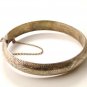 Vintage Engraved Stering Silver Bangle Bracelet