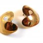 Vintage Scara Sterling Silver Gold Tone Pierced Earrings