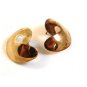 Vintage Scara Sterling Silver Gold Tone Pierced Earrings