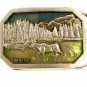 Vintage Maine Moose Woods Belt Buckle 10282013