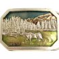 Vintage Maine Moose Woods Belt Buckle 10282013