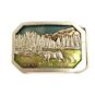 Vintage Maine Moose Woods Belt Buckle 10282013