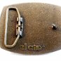 Vintage Professional Well Service Corp Belt Buckle Leather Top