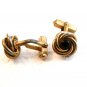 Vintage Gold Tone & Red Art Deco  Cufflinks by Swank