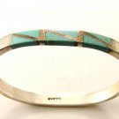 Vintage Mexican Sterlng Silver & Turquoise Bracelet