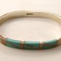 Vintage Mexican Sterlng Silver & Turquoise Bracelet