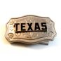 Small Vintage Silver Tone State of Texas Belt Buckle