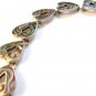 Vintage Sterling Silver & Abalone 18 Heart Necklace