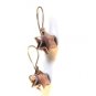 Large Vintage Sterling Silver Puffy Star Pierced Earrings
