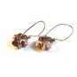 Large Vintage Sterling Silver Puffy Star Pierced Earrings