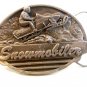 Vintage 1990 Snowmobiler Belt Buckle Made in U.S.A. by C&J