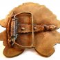 Vintage Brass Sitting Bull Chief of the Sioux Native American Belt Buckle