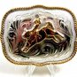 Small Western Cowboy Bull Riding Belt Buckle Silver Strike by 3D