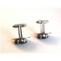 Vintage Sterling Silver & Blue Cufflinks Signed LaMode