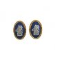 Vintage Clip On Jasperware Earrings by Wedgewood 100214