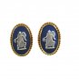 Vintage Clip On Jasperware Earrings by Wedgewood 100214