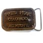 Vintage Pike's Peak Colorado Alt. 14,110 Ft. Belt Buckle