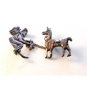 Vintage Peru / Austria Silver Stubborn Llama Man Brooch