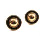 Classy and Dressing Goldtone & Black Cufflinks by Hickok USA