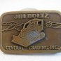 Vintage Jim Boltz General Grading Inc. Belt Buckle U.S.A.