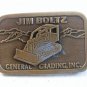 Vintage Jim Boltz General Grading Inc. Belt Buckle U.S.A.
