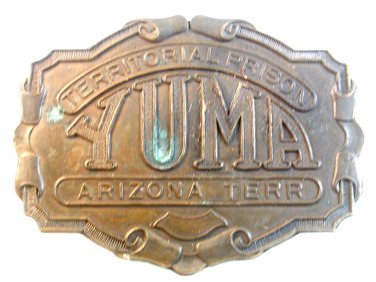 Vintage Yuma Territorial Prison Arizona Territory Belt Buckle